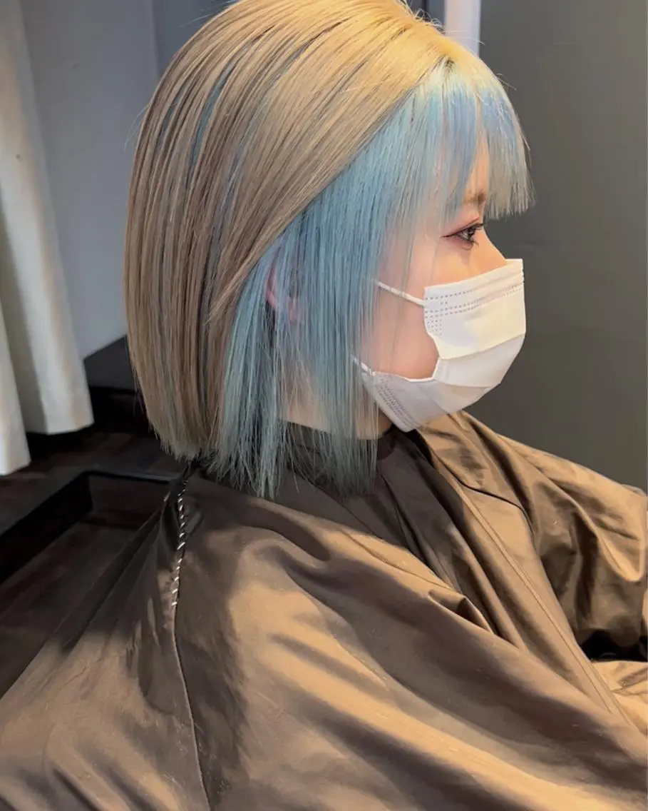 ショート カラー ベージュカラー ブリーチ ケアブリーチ ハイトーンカラー ミルクティーベージュ 🧡色落ちまで2度 楽しめる🧡ヨシキのヘアスタイル