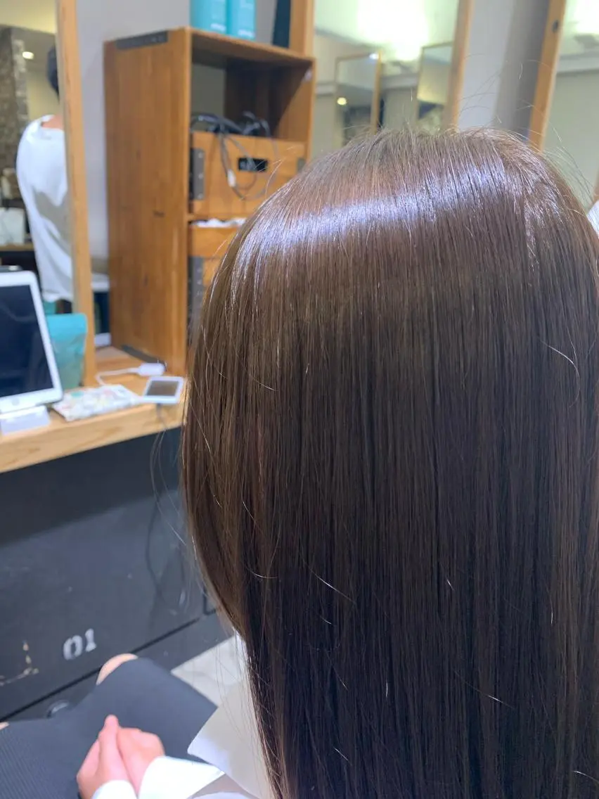セミロング カラー パーマ ヘアアレンジ ネイル 透明感カラー ラメ(グリッター) カット ヘアカラー トリートメント Sia中野新橋 『JUNYA』のヘアスタイル