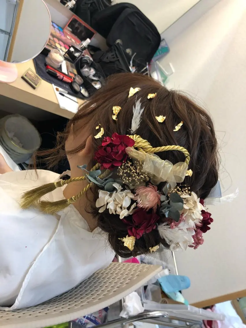 ヘアアレンジ 着付け HempBeauty 浅野アサミのヘアスタイル