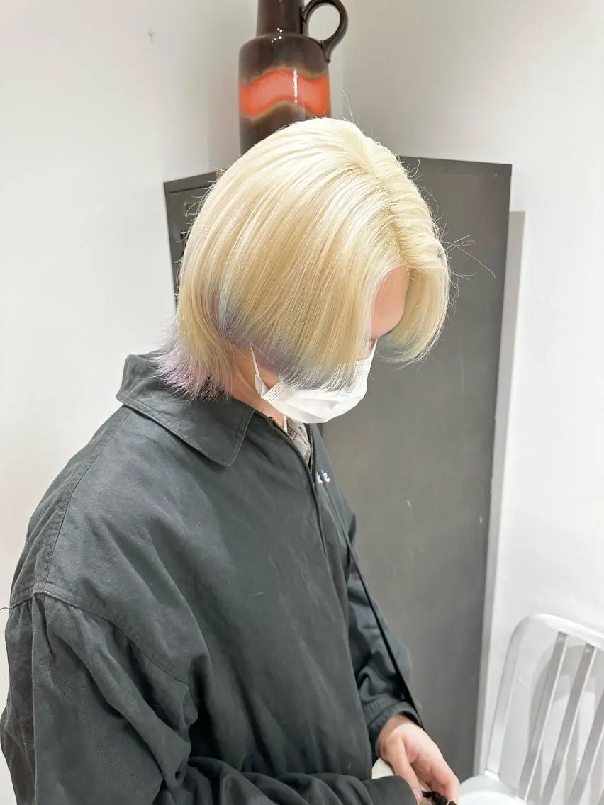 ショート カラー メンズ ヘアカラー トリートメント ヘッドスパ ヘアセット kai .のヘアスタイル