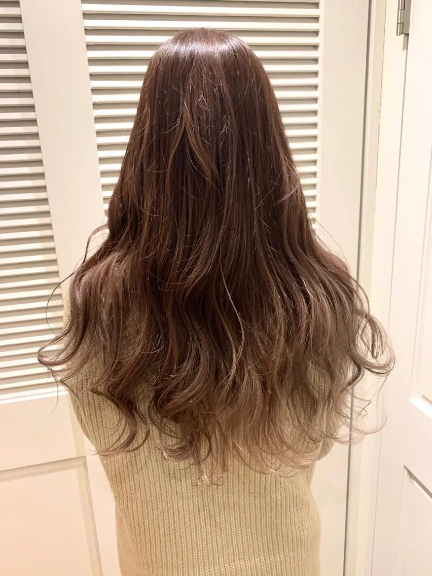 セミロング ヘアカラー トリートメント 渋谷ハイトーン/ デザインカラー阿部のヘアスタイル