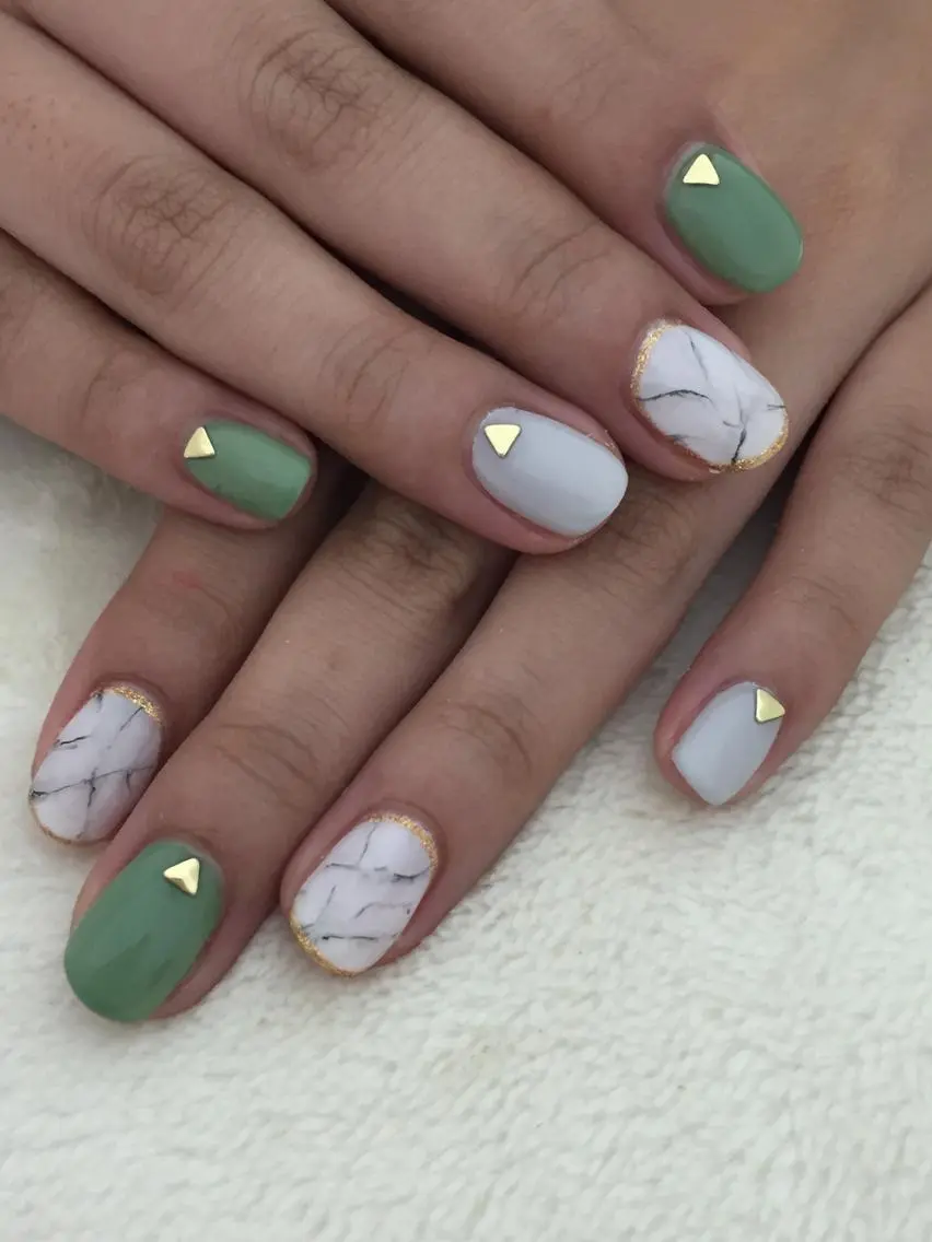 ネイル 大理石ネイル(マーブル) MyurioNail みわこのネイルデザイン