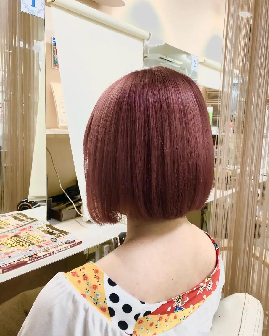 ショート カラー ヘアカラー トリートメント 髪質改善個室サロン' 白髪ぼかし・縮毛矯正のヘアスタイル
