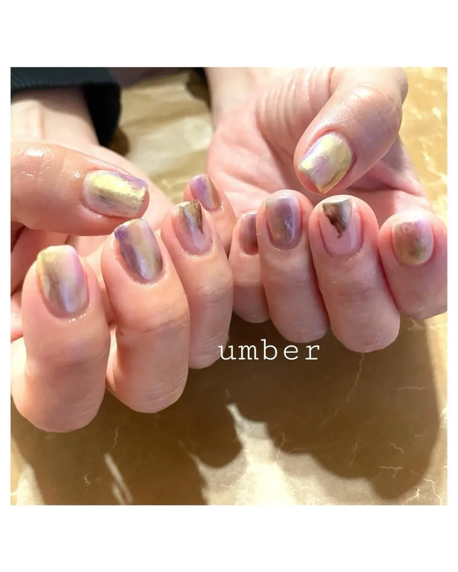 ネイル クリアネイル フラッシュネイル フットネイル フレンチネイル マグネットネイル ハンドネイル umber 三茶1分のネイルデザイン