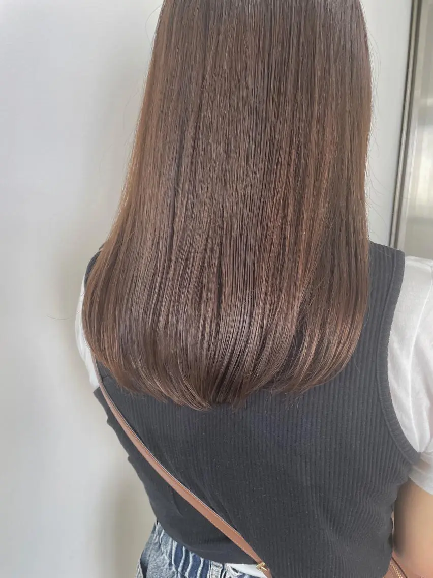 ロング カラー ヘアカラー トリートメント 山下 千明のヘアスタイル