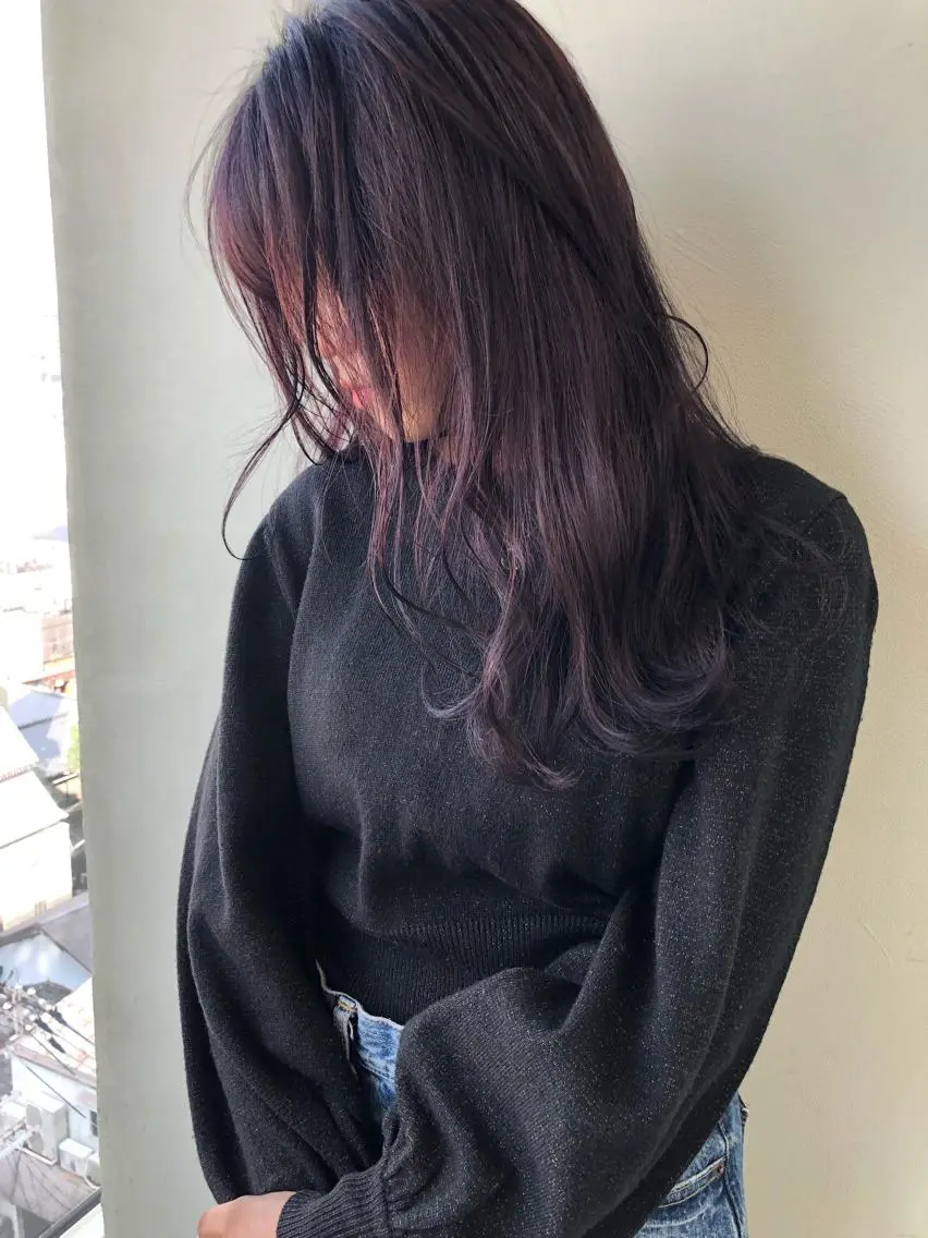 セミロング ヘアカラー トリートメント 小澤大輔 YOLO hairのヘアスタイル