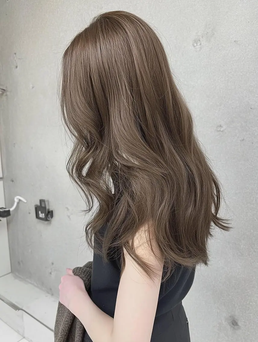 セミロング ヘアカラー ブリーチ×レイヤー Hiroto/表参道のヘアスタイル
