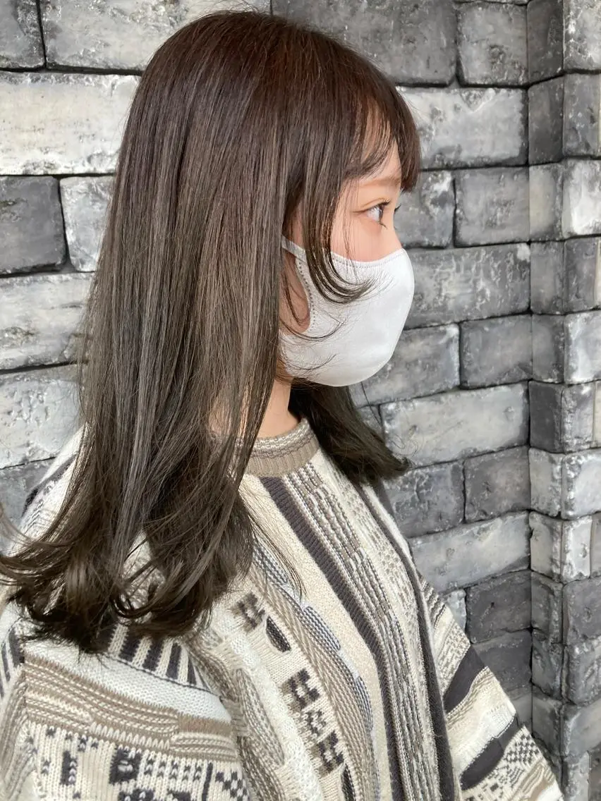 セミロング カラー カット ヘアカラー トリートメント ヘアセット ✂️似合わせの魔術師 石田一樹✂️のヘアスタイル