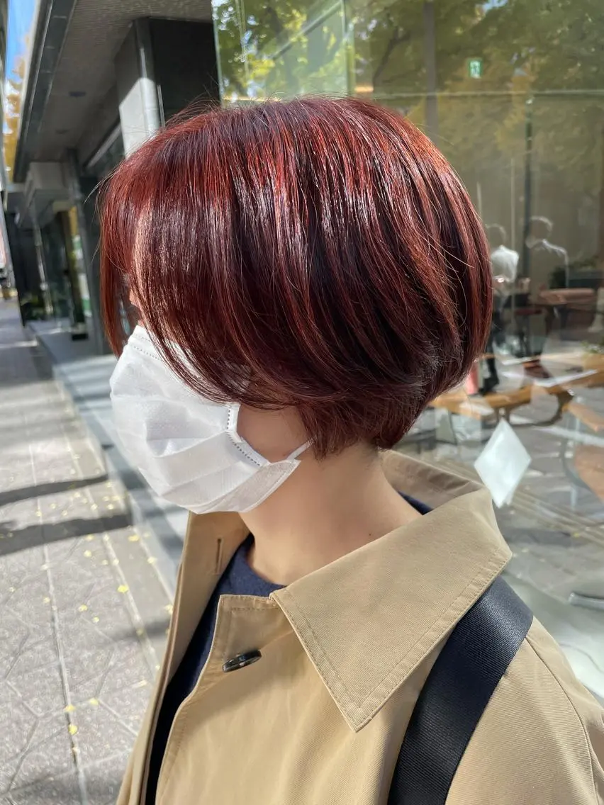 ショート ヘアカラー トリートメント ♦️モテ髪創作者 SUGA♦️のヘアスタイル