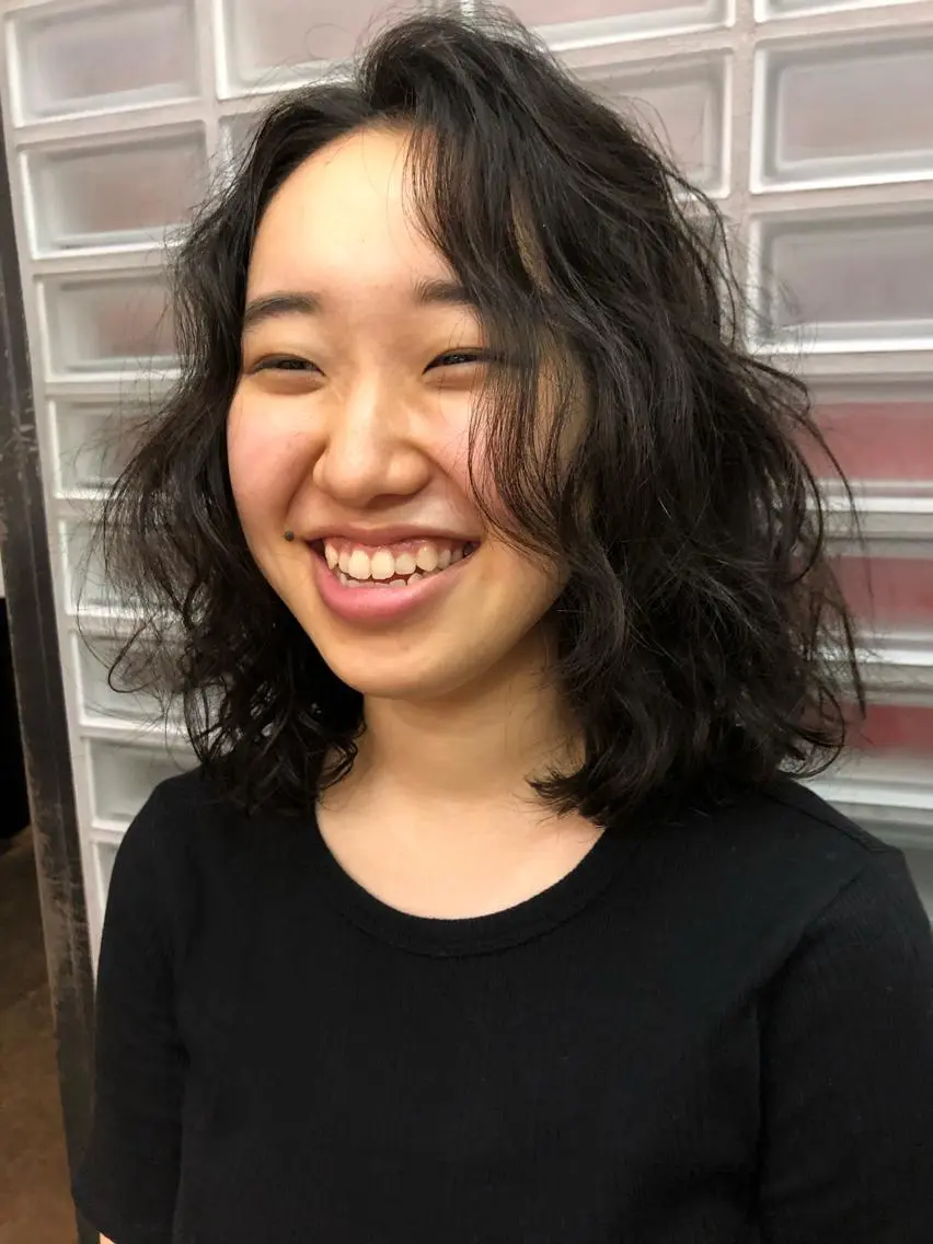 ミディアム パーマ eri kinjoのヘアスタイル