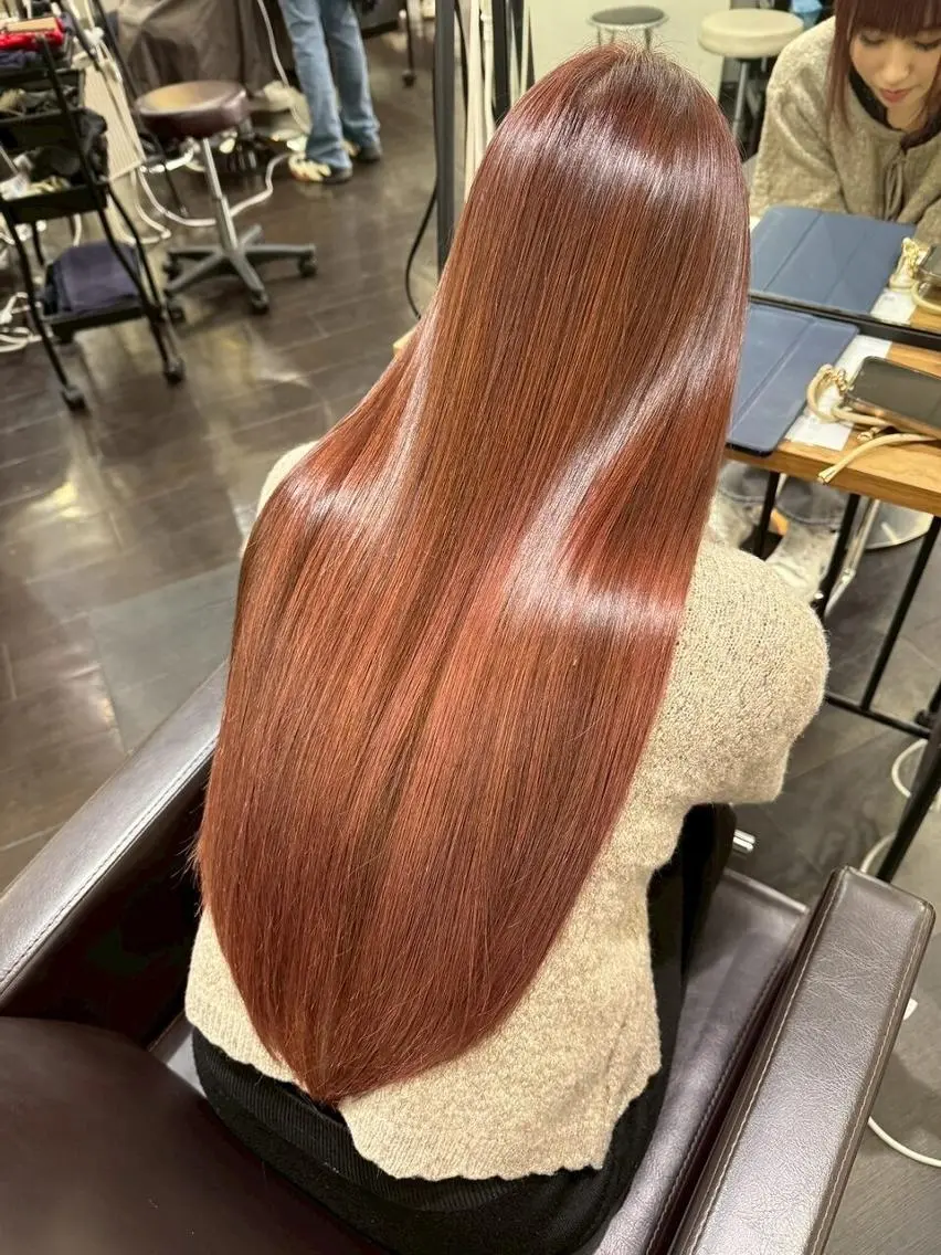ロング カラー ショートボブ バレイヤージュ ブリーチ ダブルカラー ハイライトカラー カット 縮毛矯正 N° il duca 札幌のヘアスタイル