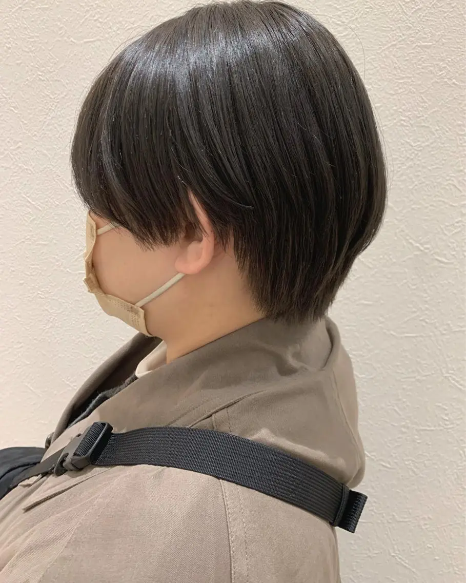 ショート カラー ショートヘア hubhair レイヤー/透明感のヘアスタイル