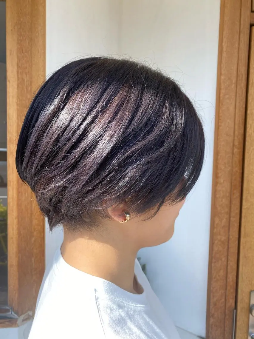 ショート カラー ヘアカラー トリートメント 立花 ふたば🌱のヘアスタイル
