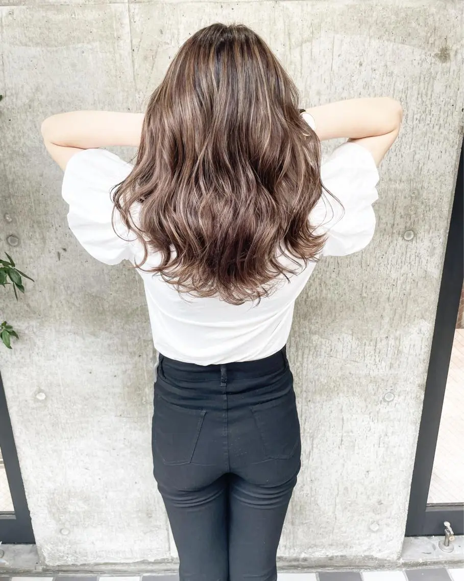 ロング カラー ヘアアレンジ ヘアカラー TATSUYA アートディレクターのヘアスタイル