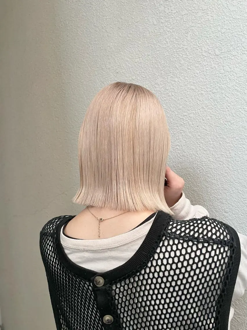 ミディアム カラー ヘアカラー トリートメント ブリーチカラー🌈 石垣翔太のヘアスタイル
