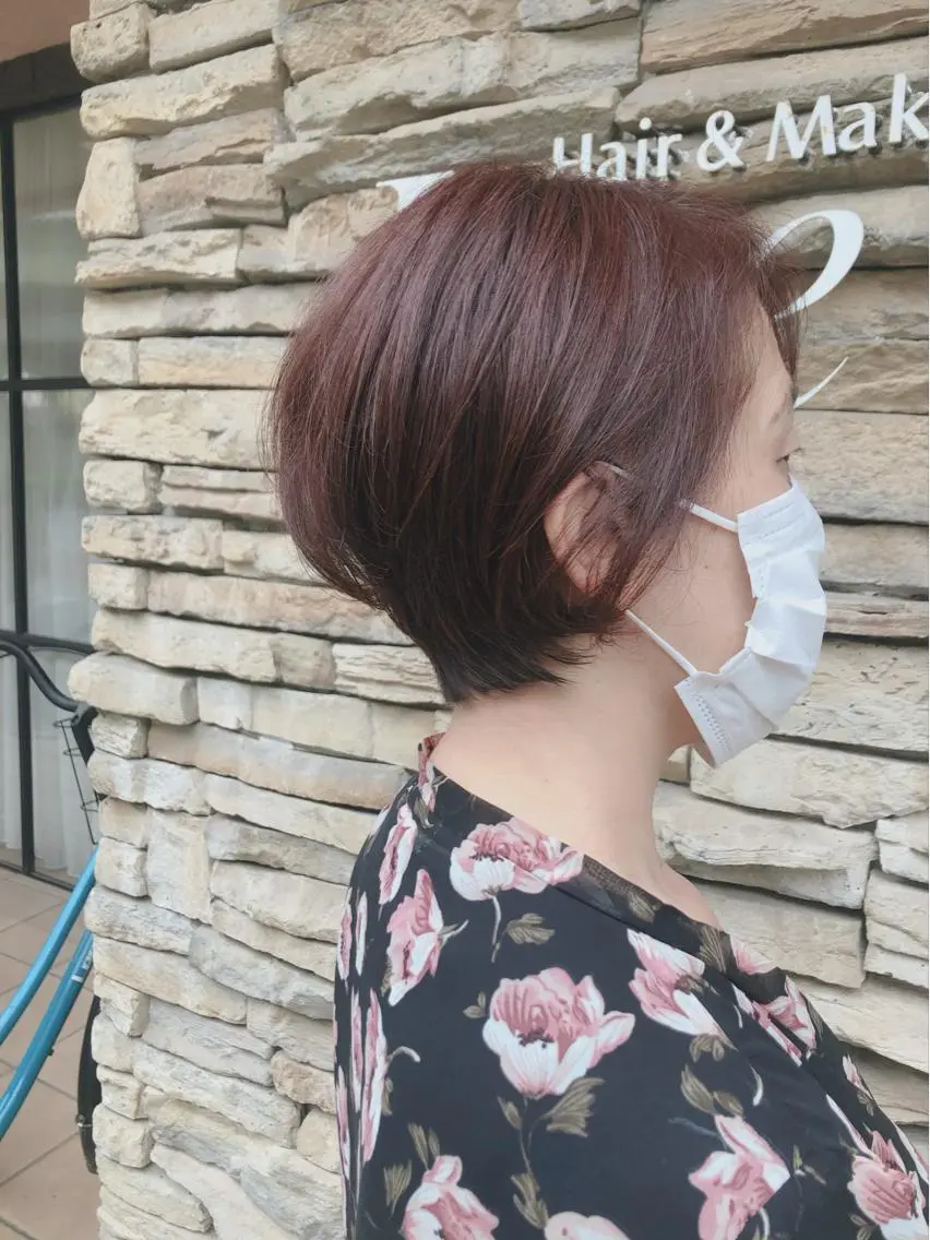 ショート カラー 髪質改善ストレート ⚡️下ノ村柊斗⚡️のヘアスタイル