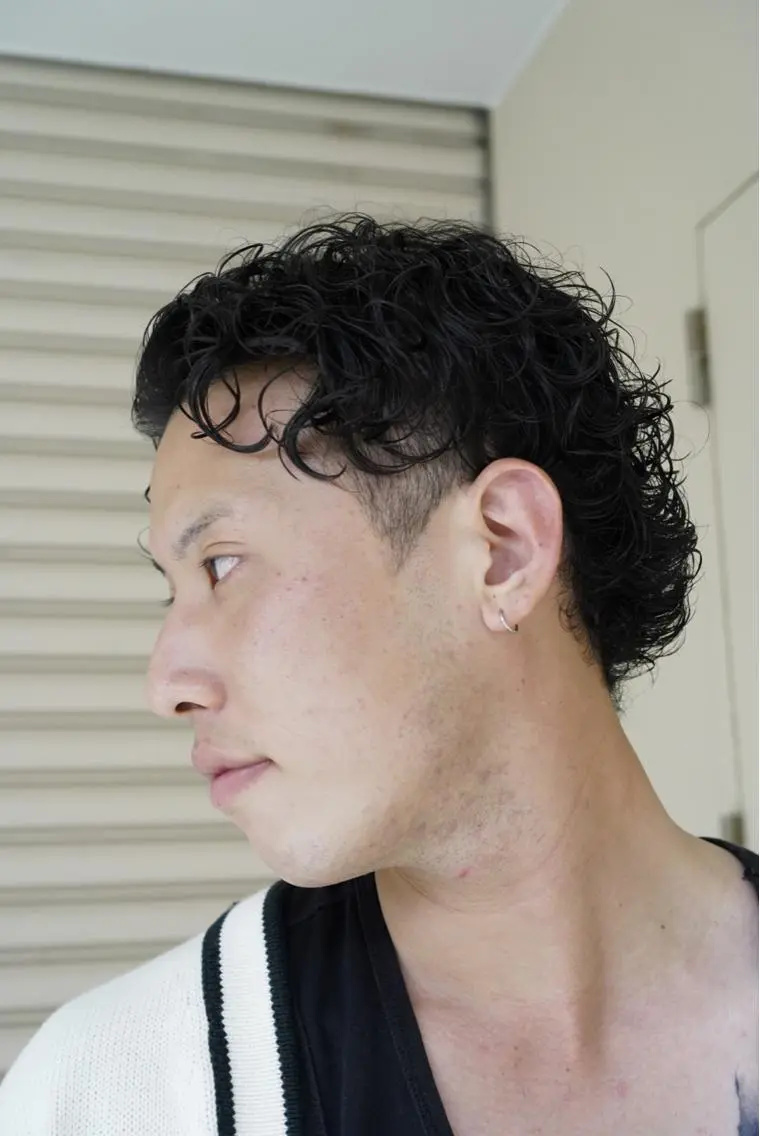 パーマ カット パーマ ヘアセット 関 晃哉のヘアスタイル