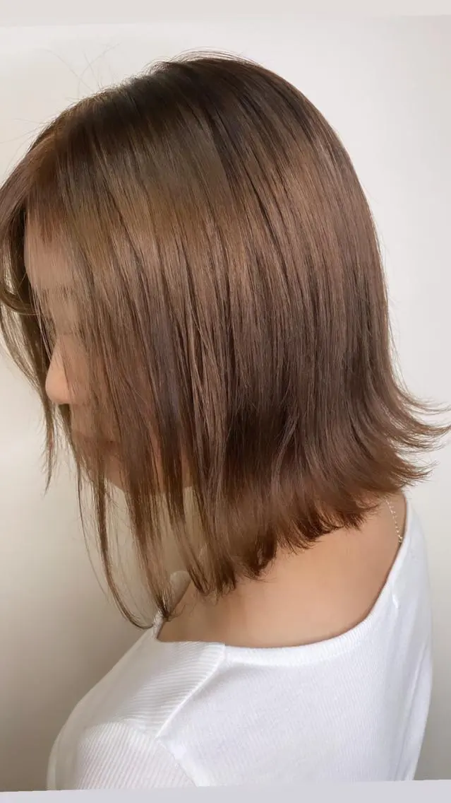 ショート カラー ヘアアレンジ ベージュカラー モカベージュ ヘアカラー トリートメント アイラッシュ/美容室 個室/瀬戸 一菜のヘアスタイル