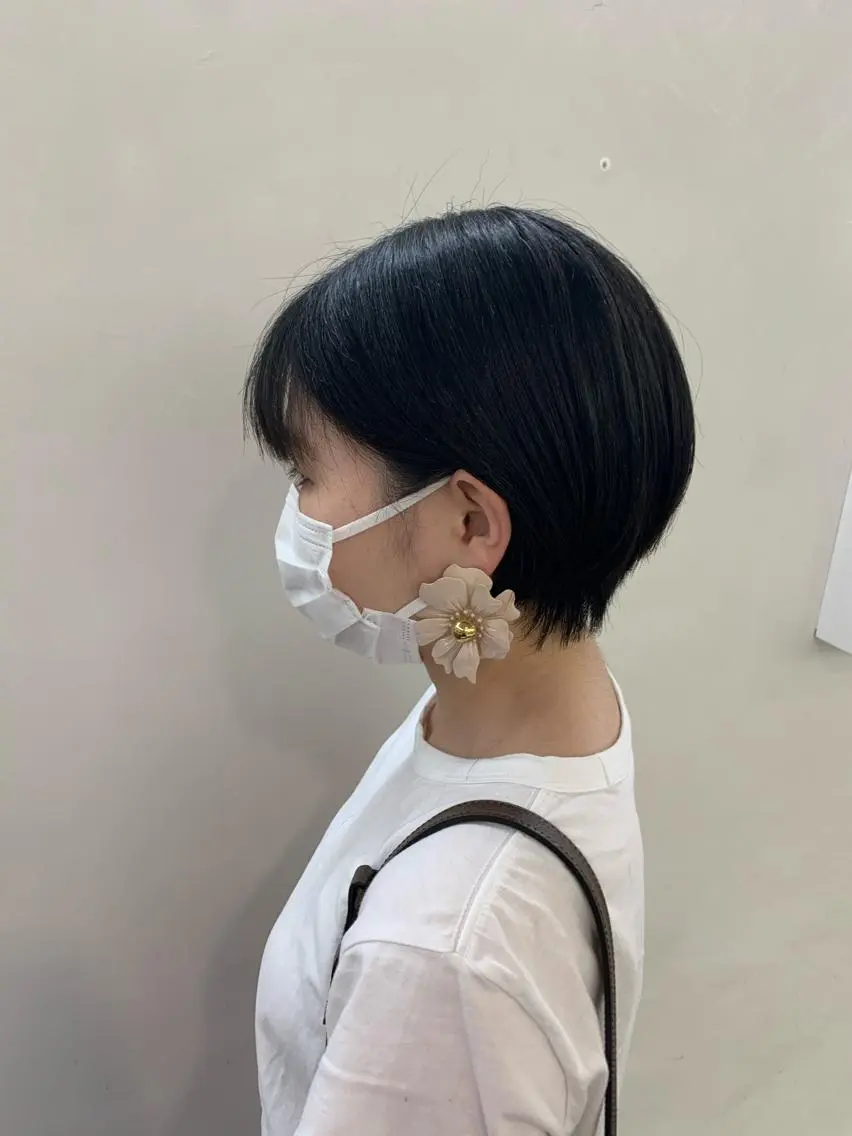 ショート デジタルパーマ🫧 韓国風ヘア🫧サクラのヘアスタイル