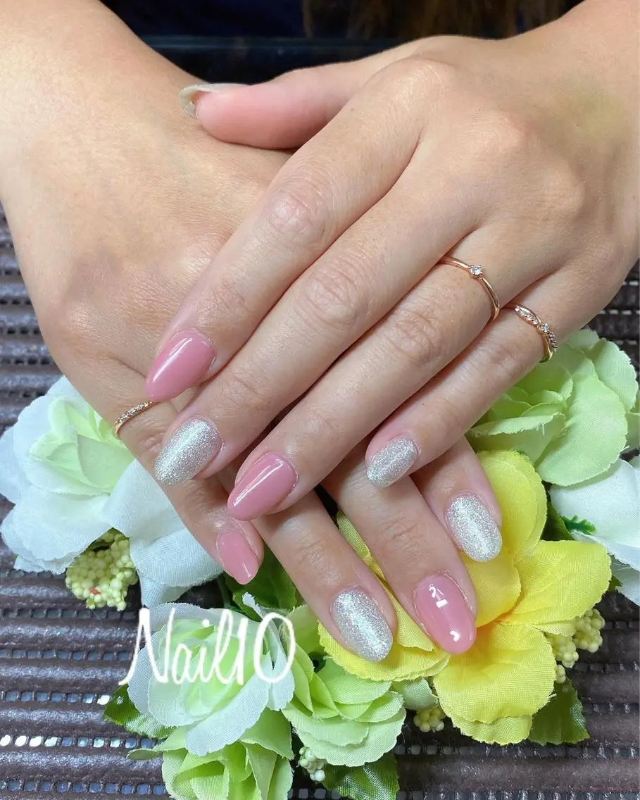 ネイル ラメ(グリッター) ラメグラデーション ハンドネイル Nail10 Kakoのネイルデザイン