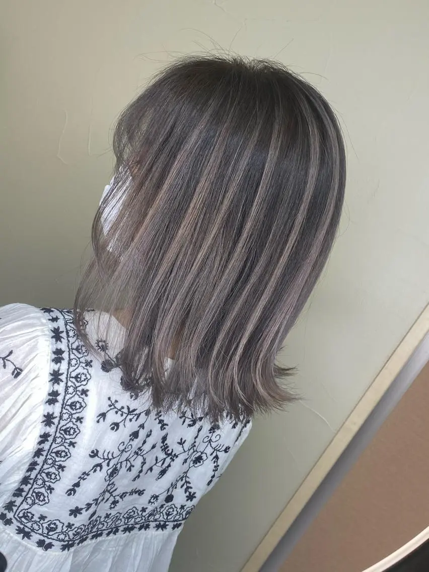 ミディアム ヘアカラー 寺門 拓馬のヘアスタイル