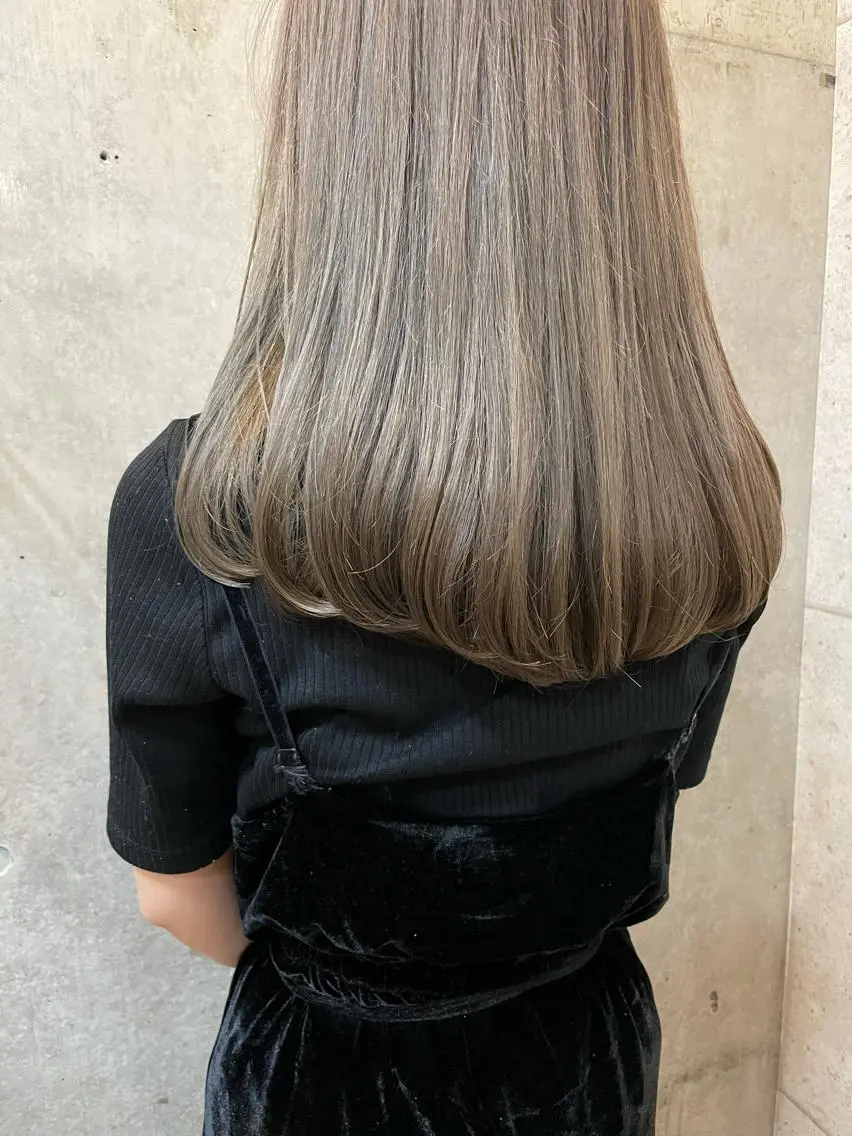 ロング カラー 前髪似合わせ | yukaのヘアスタイル