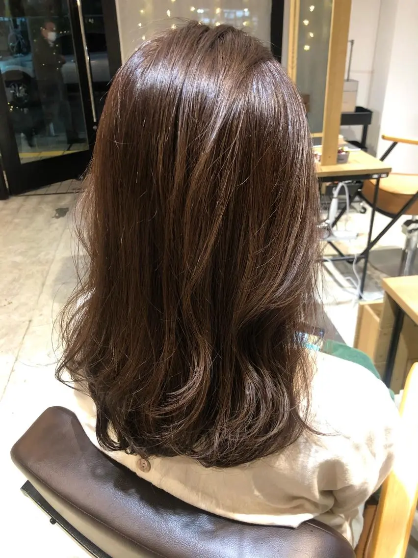 ロング カラー カット ヘアカラー トリートメント 東 みのりのヘアスタイル