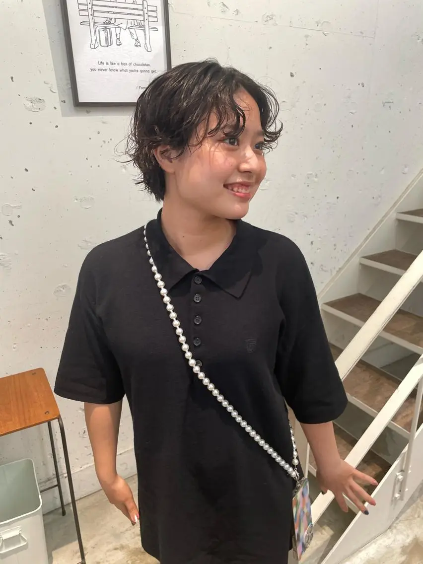 ショート パーマ 豊田 真夕のヘアスタイル
