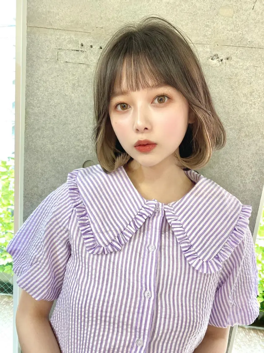 ミディアム カラー 似合わせレイヤー 🇰🇷荒木洋文のヘアスタイル