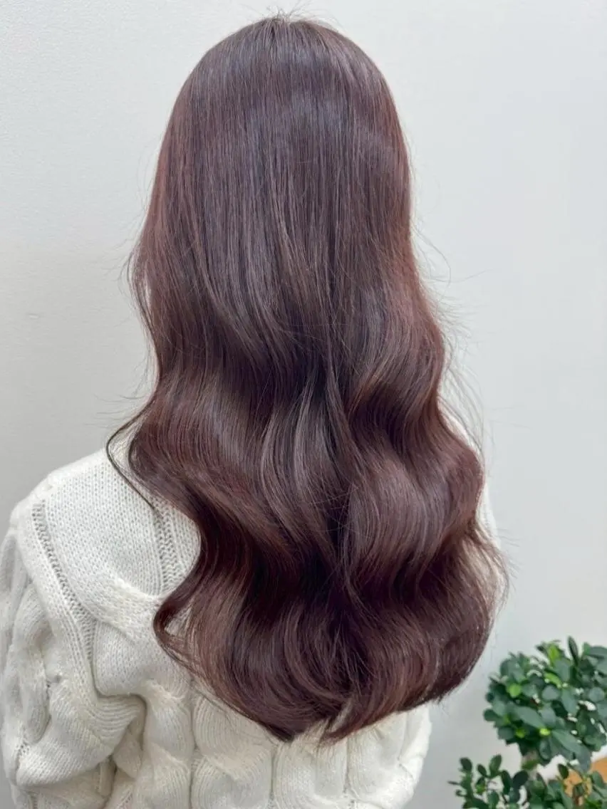 セミロング 髪質改善カラー透明感 ダブルカラー幕田のヘアスタイル