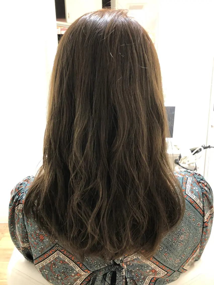セミロング カラー パーマ ✨🌿大人可愛い愛さ れhair🌿✨松本のヘアスタイル