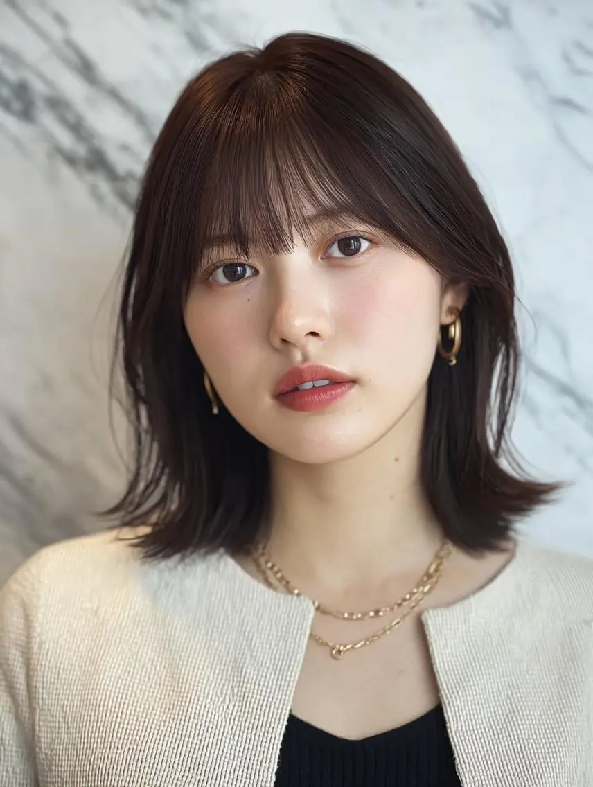 セミロング カット ヘアカラー トリートメント TELAHAIR 船橋のヘアスタイル