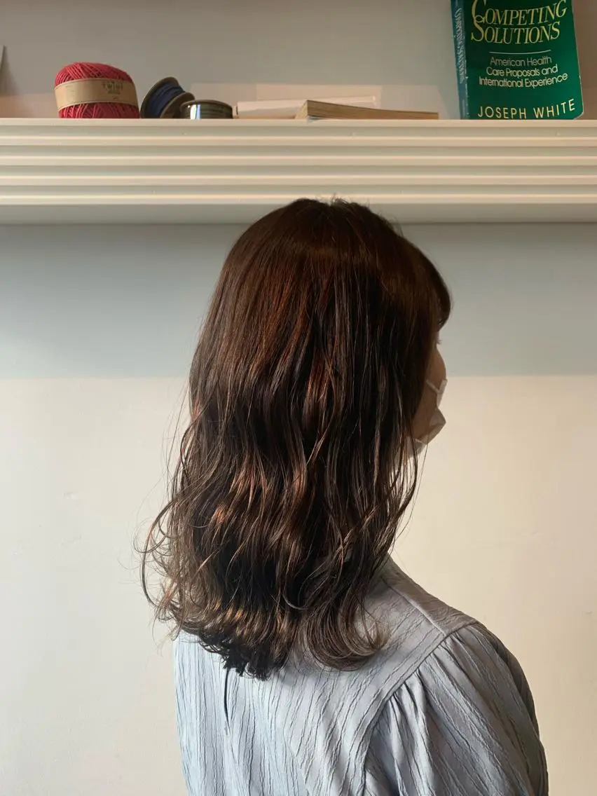 ミディアム ヘアカラー トリートメント ヘッドスパ ヘアセット 大宮/山口 竣也のヘアスタイル