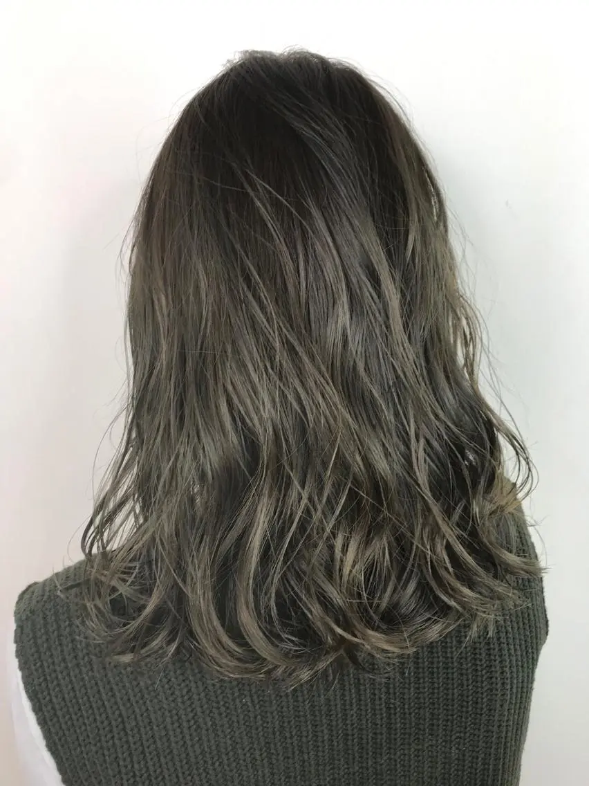 カラー カット ヘアカラー トリートメント 酸性ストレート/ブリ ーチなし/中村 匠のヘアスタイル