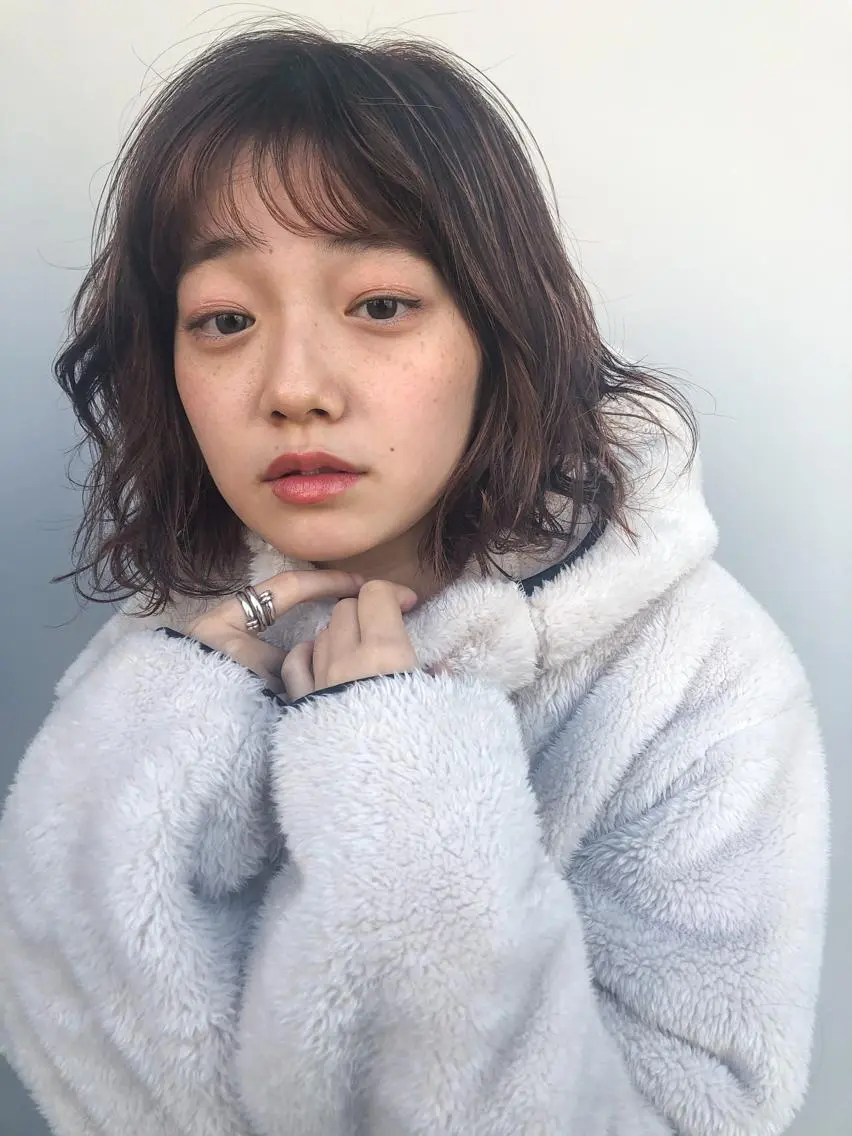 ミディアム カット ヘアカラー アートディレクター ワダヒサノリのヘアスタイル