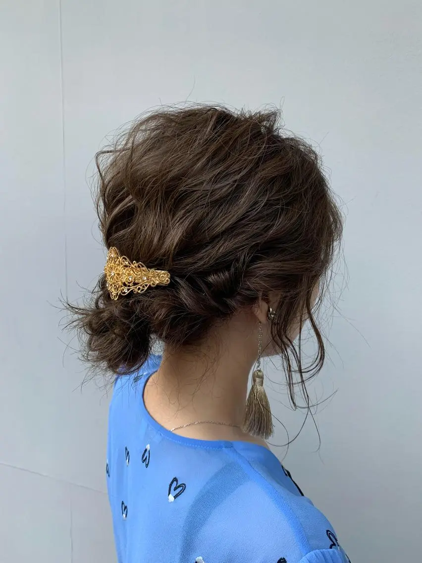 ミディアム ヘアアレンジ hubhair レイヤー/透明感のヘアスタイル
