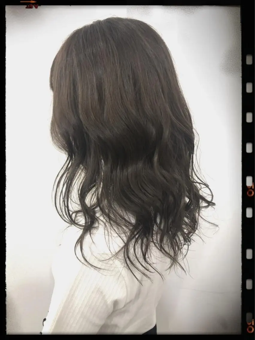 ミディアム カラー アッシュ オレンジ バイオレットカラー ショート特化 💐川崎希💐のヘアスタイル