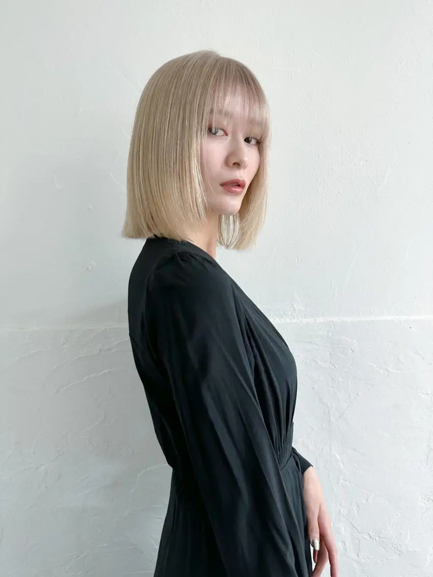 ショート カラー ヘアカラー ハイトーン特化サロン 代表　中谷蓮のヘアスタイル