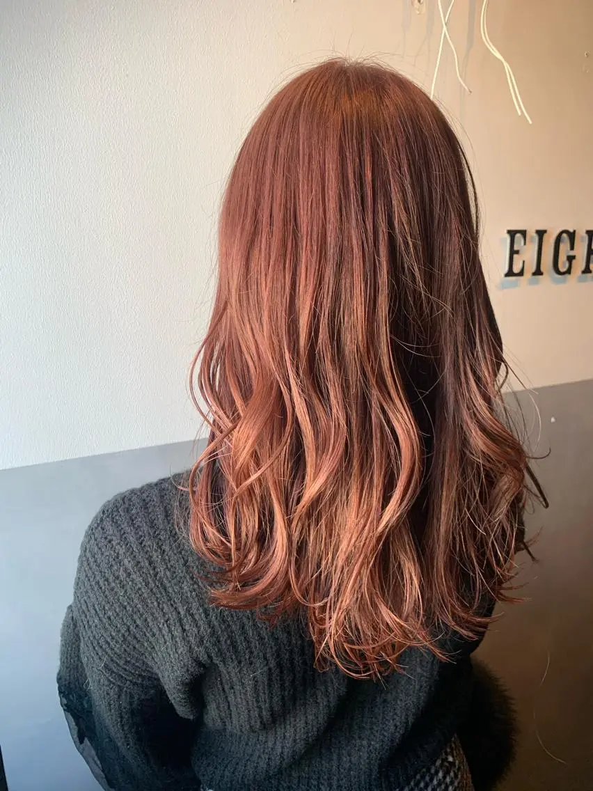 ミディアム カラー キッズ ピンクカラー カット ヘアカラー トリートメント Arumeria ❄️富澤翼❄️のヘアスタイル