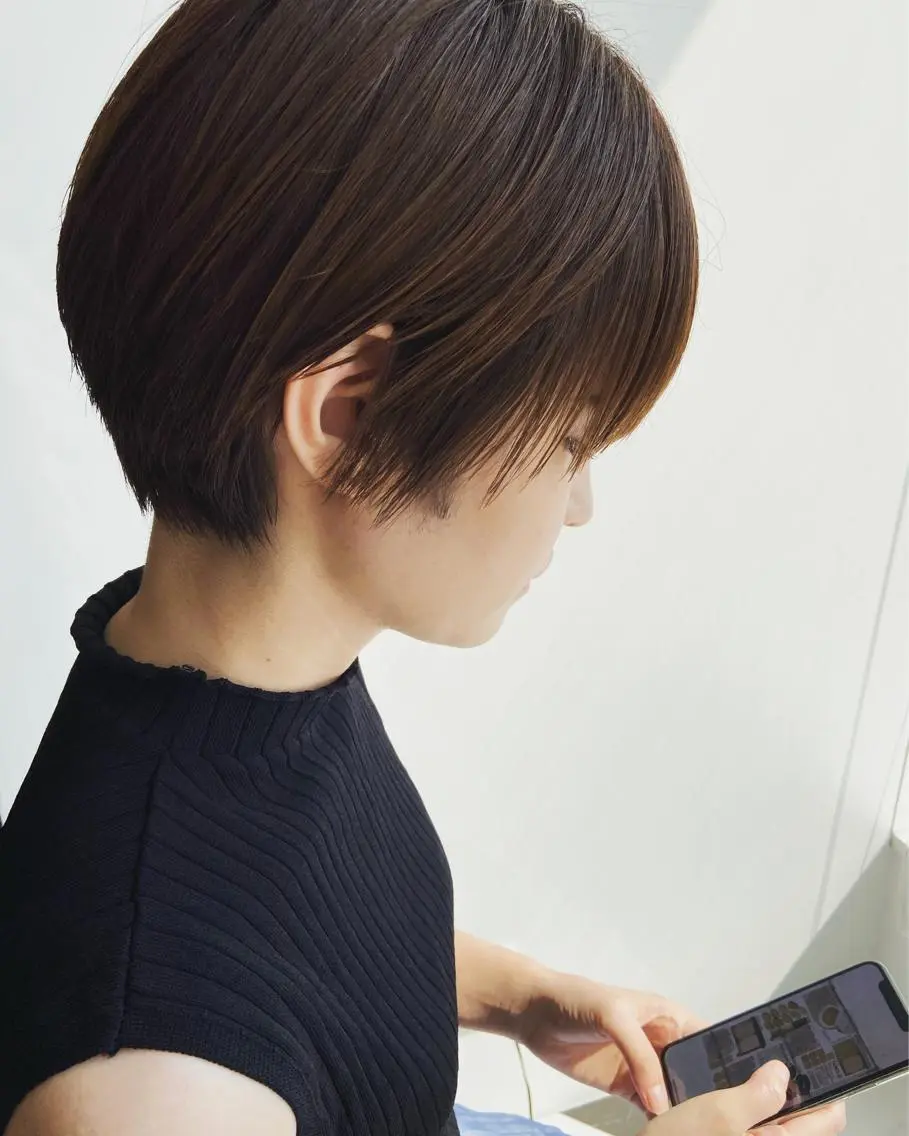 ショート カラー パーマ ヘアアレンジ メンズ キッズ ネイル マツエク・マツパ ショート/ボブ /パーマ🌿柏原良亮のヘアスタイル