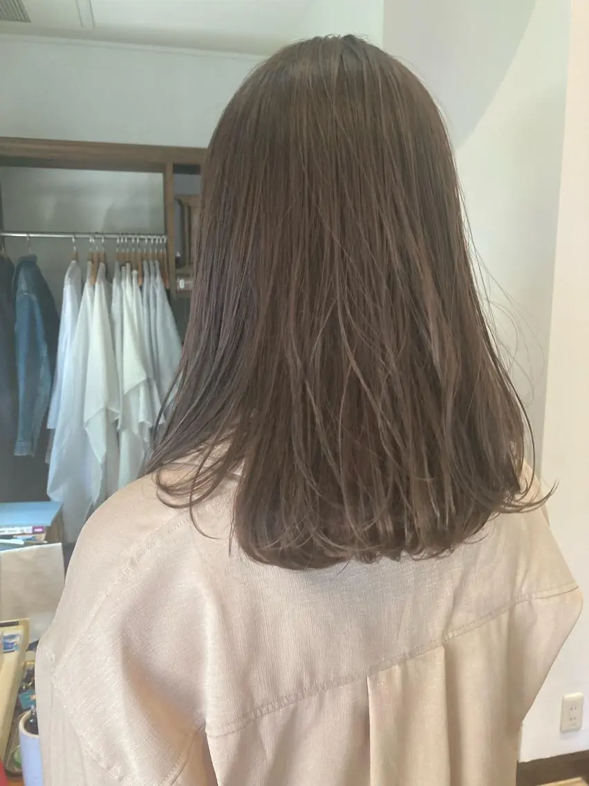 ミディアム 金子 歩実のヘアスタイル