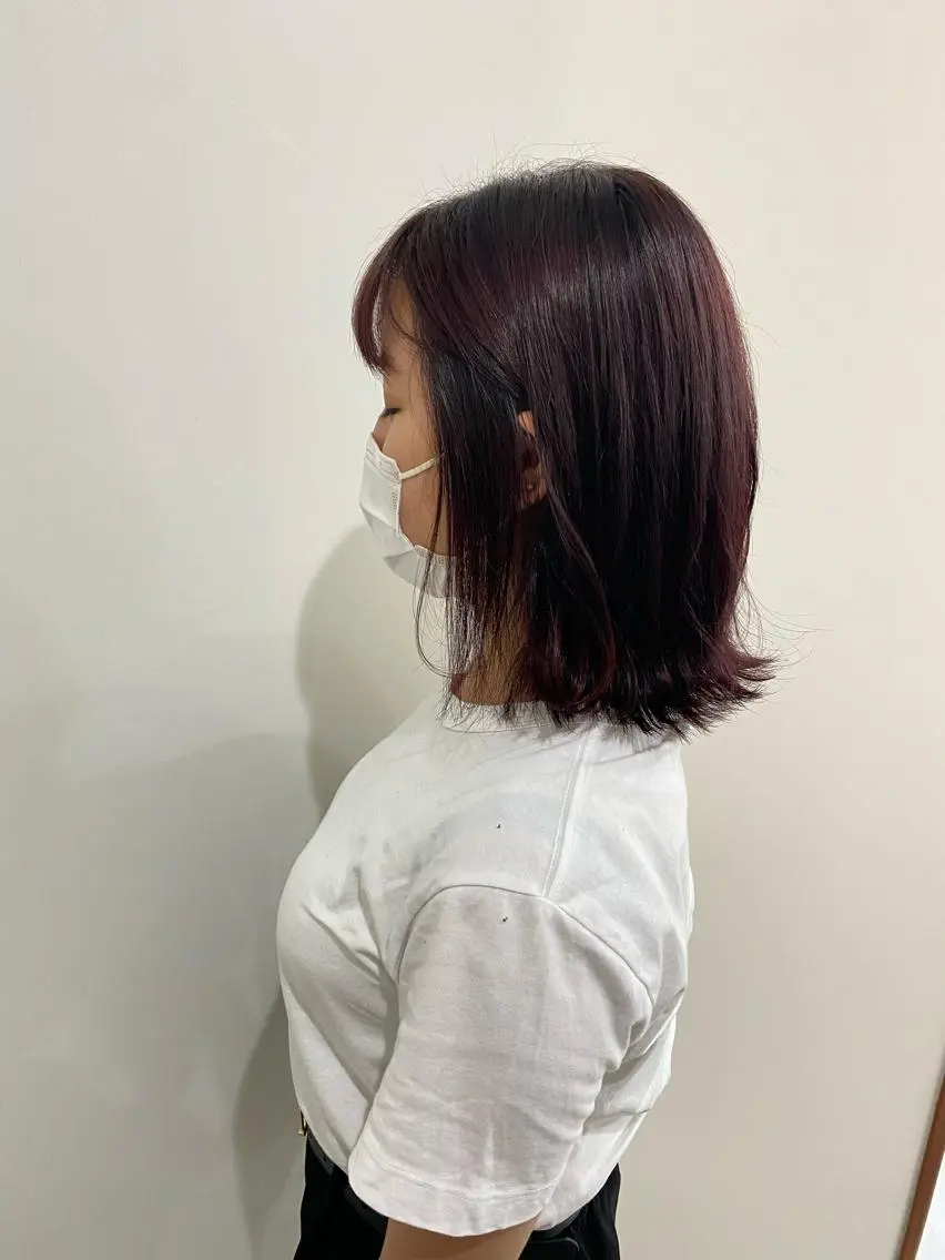 ミディアム 川野 彩海のヘアスタイル