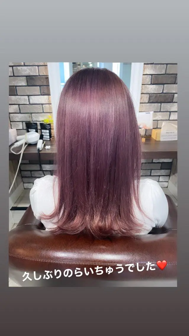 ミディアム ジャニヲタ美容師 推しカラー中平海帆のヘアスタイル