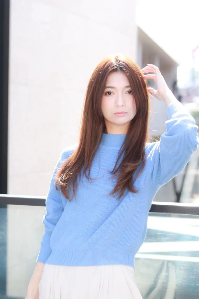 ロング カラー パーマ ロング 今井 三智也のヘアスタイル