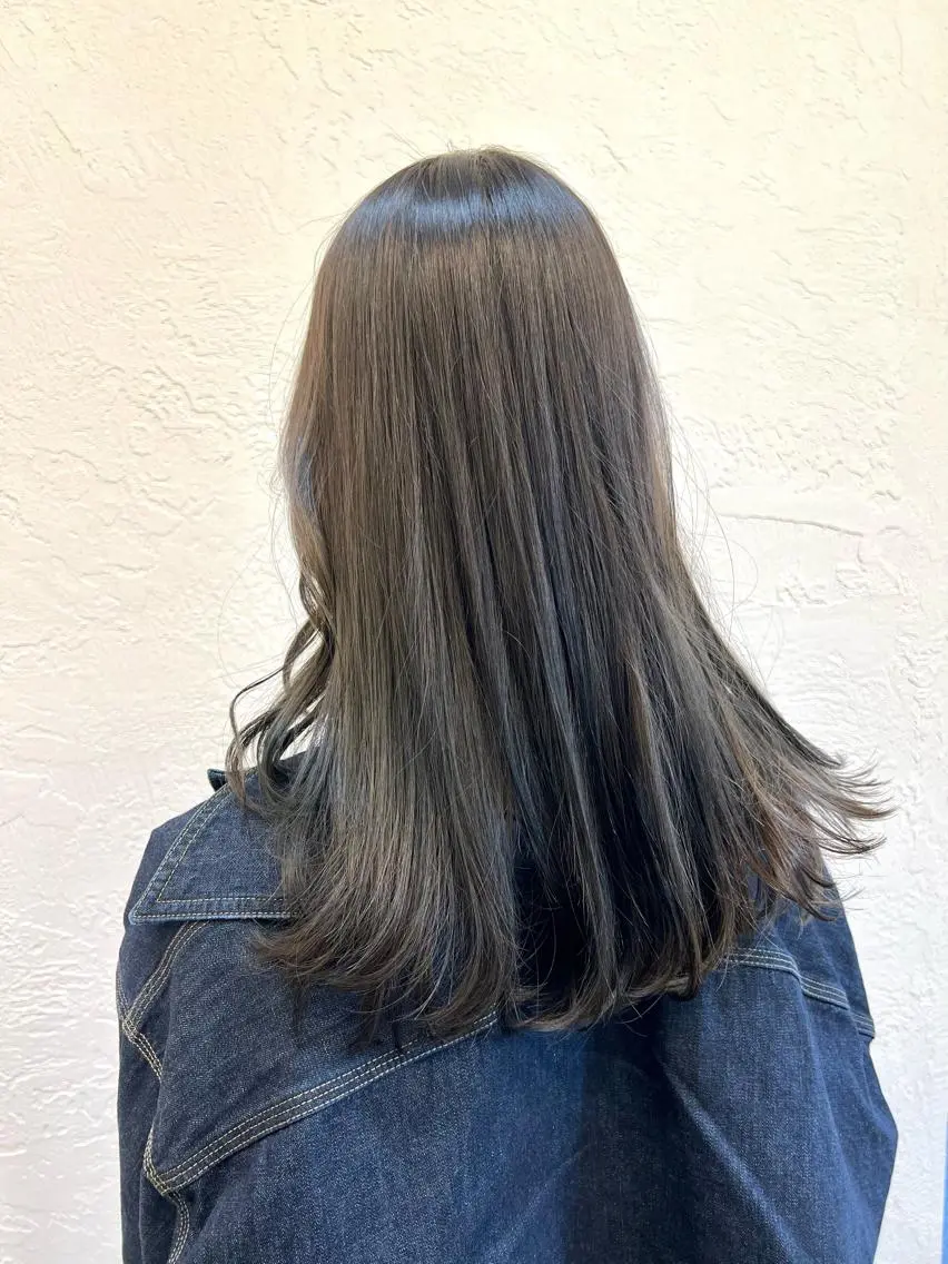 セミロング カラー 髪質改善/縮毛矯正 鈴木裕介のヘアスタイル