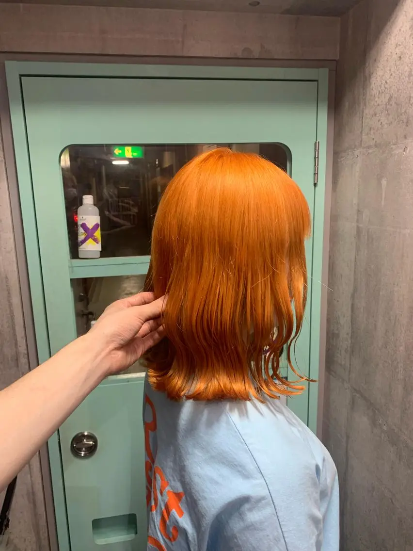 ショート カラー ヘアカラー トリートメント ハイトーン/メンズ/ ウルフ特化 小松のヘアスタイル