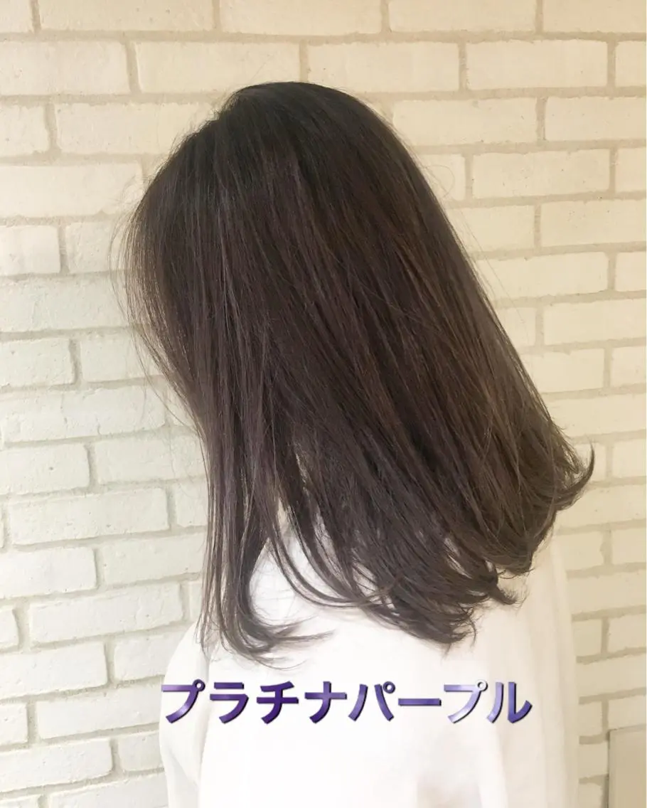 ロング カラー アディクシーカラー パープルカラー ヘアカラー 佐藤 高徳のヘアスタイル