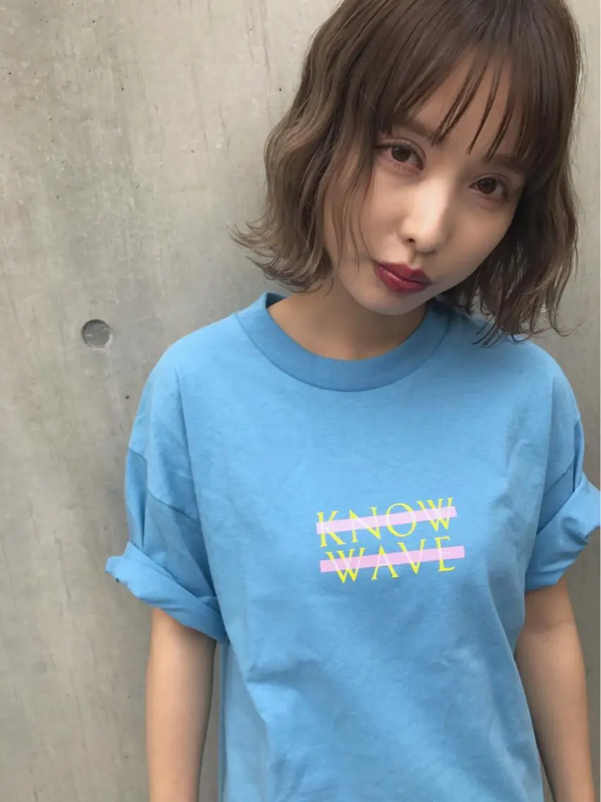 ミディアム アッシュ アッシュグレー アッシュグレージュ 透明感カラー🌿ボブ ✨飛田　ケイのヘアスタイル