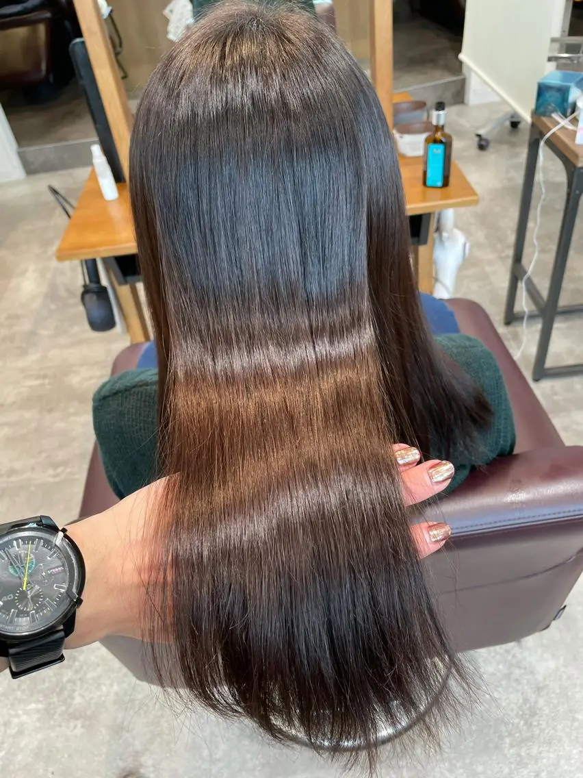 ロング カラー HAREru. モデル募集【戸塚】のヘアスタイル