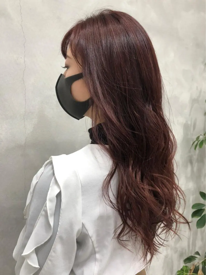 ロング カラー ピンクカラー トリートメント 狩野 羅夢のヘアスタイル